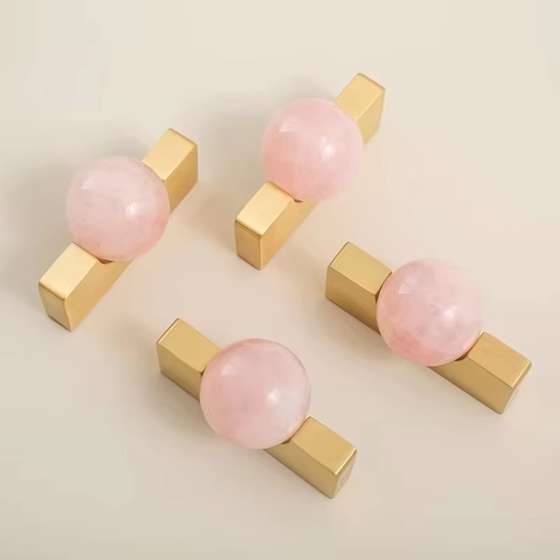 White Crystal Ball+Brass Furni - Furniture Hardware Drop Pulls ulasan dan harga