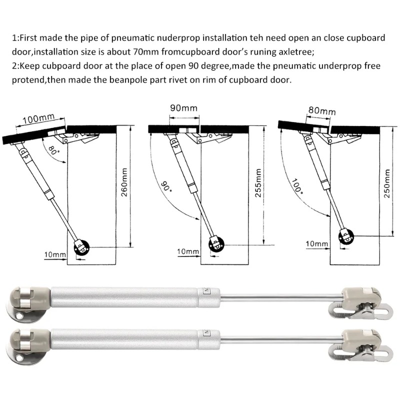 2Pcs 20/60/100N/150N Furniture - Cabinet Hinge Overlay ulasan dan harga