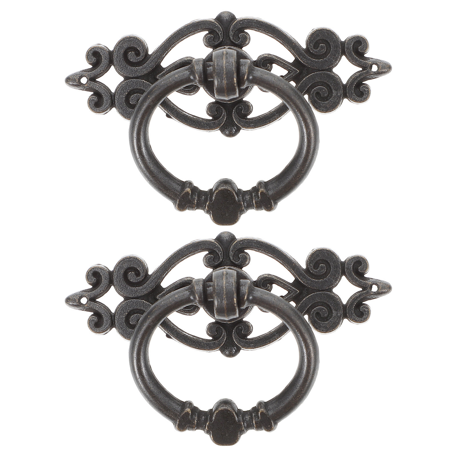 6Pcs Wardrobe Door Pulls Retro - Furniture Hardware Drop Pulls ulasan dan harga