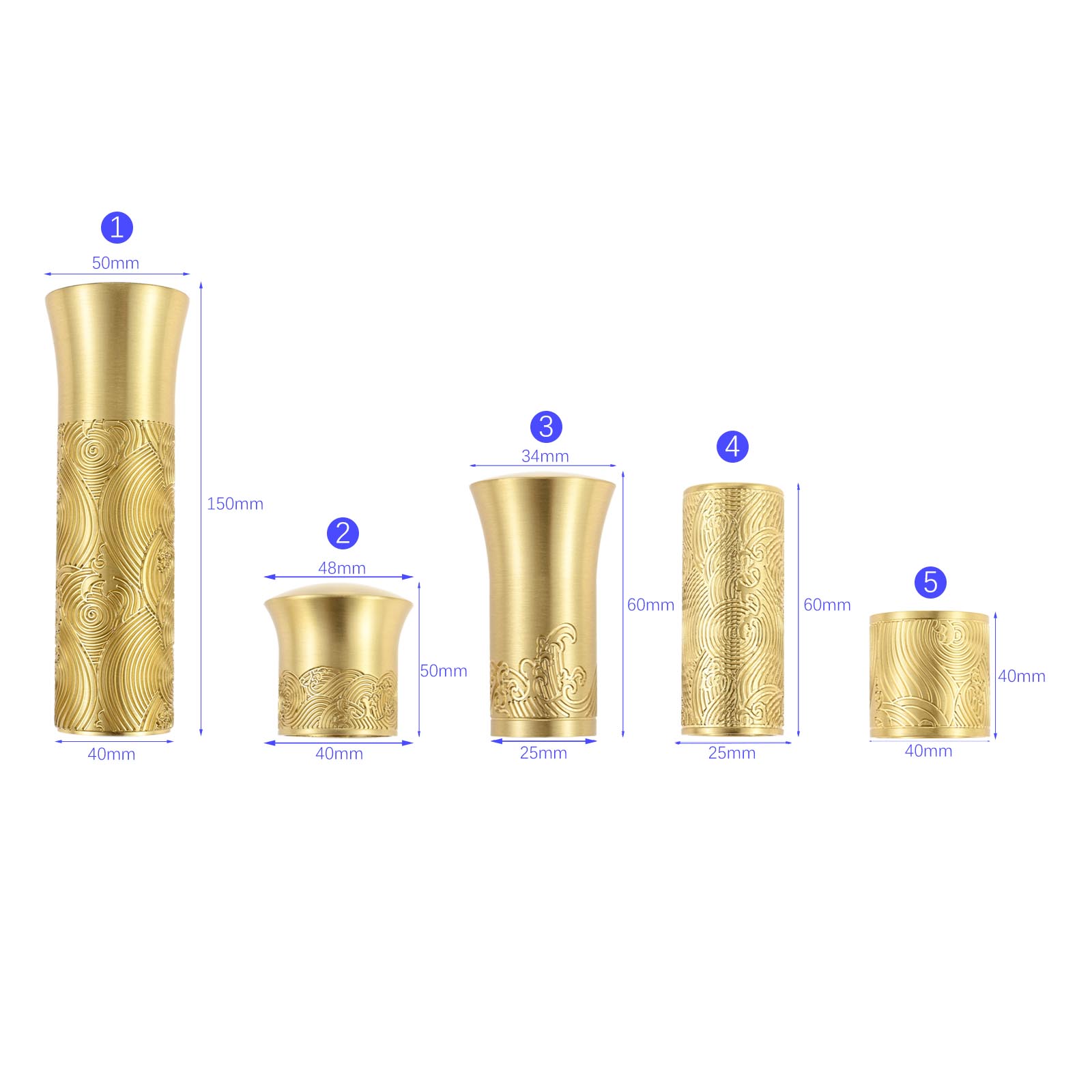 Vintage Brass Furniture Leg Co - Cabinet Hinge Overlay ulasan dan harga