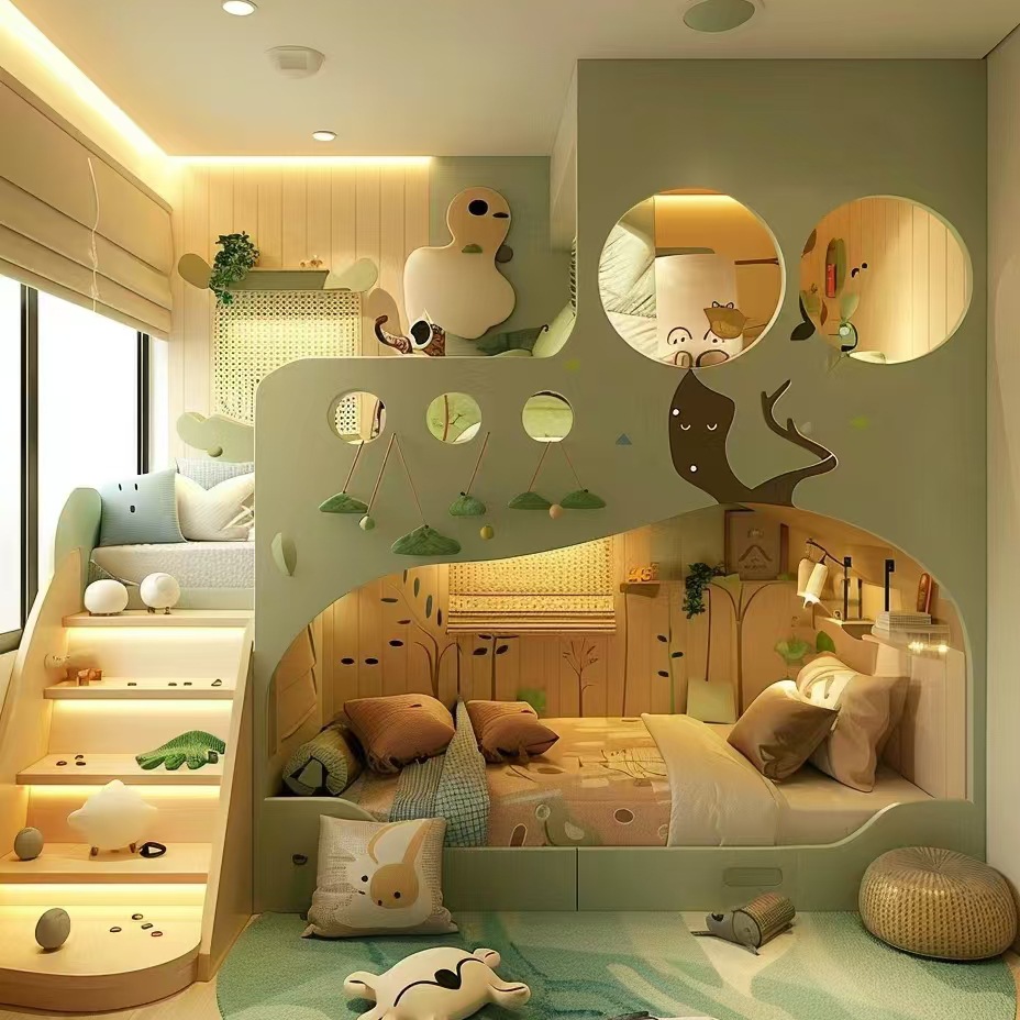 Solid Wood Children's Bed High - Furniture Hardware Lowes ulasan dan harga