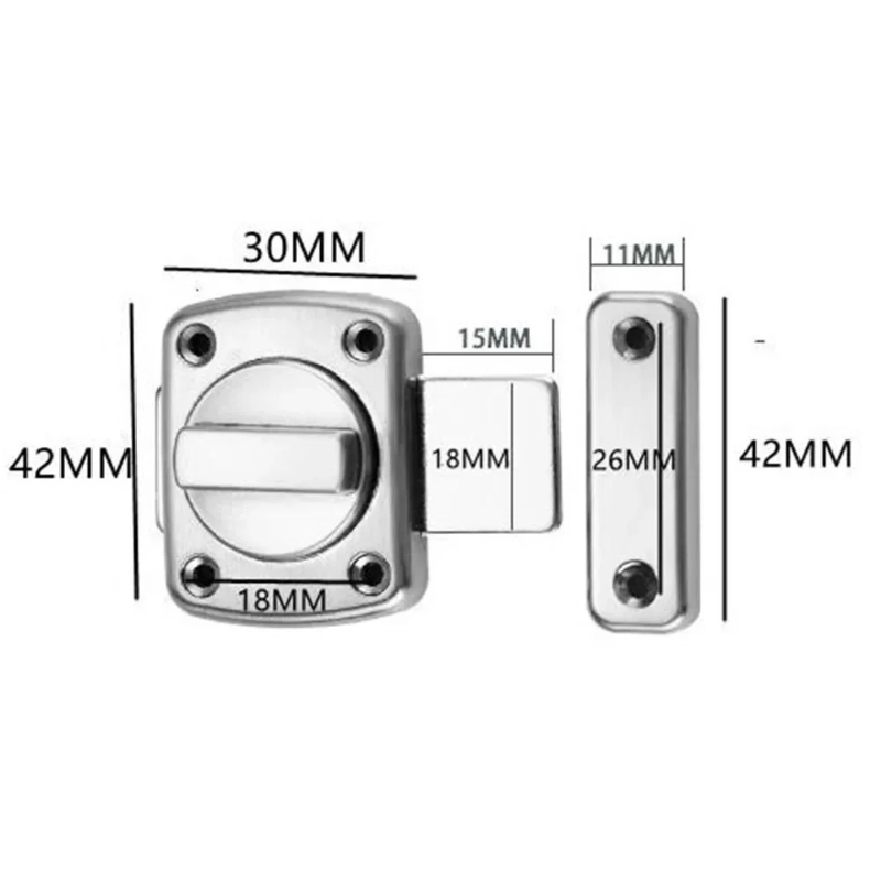 Anti-theft Cast Metal Door Lat - Furniture Hardware Fitting ulasan dan harga