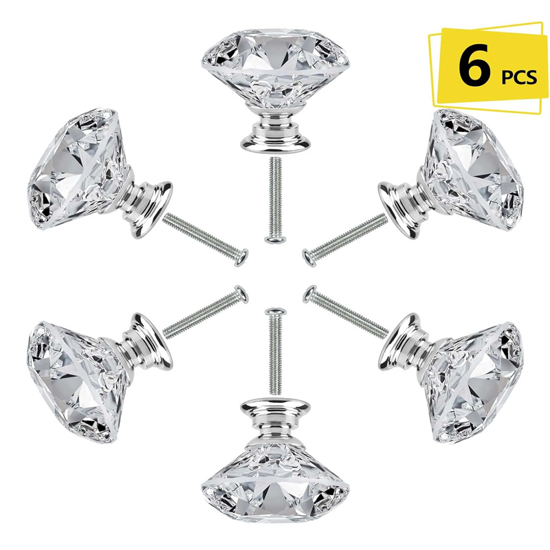 6Pcs Cabinet Knob with Screws  - Furniture Hardware Jig ulasan dan harga